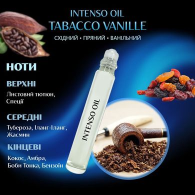 Масляные духи Intenso Oil TABACCO VANILLE Унисекс 10 ml