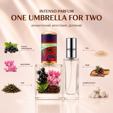 Парфуми Intenso Parfum ONE UMBRELLA FOR TWO Унісекс 35ml