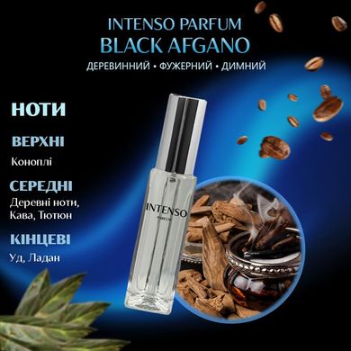 Парфуми Intenso Parfum BLACK AFGANO Унісекс 33ml
