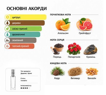 Парфуми Intenso Parfum TERRE Чоловічі 35ml