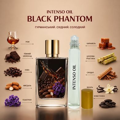 Масляні парфуми Intenso Oil BLACK PHANTOM Унісекс 10 ml