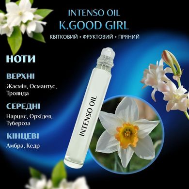 Масляные духи Intenso Oil K.GOOD GIRL Женские 10 ml